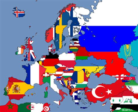 Europe Map With Flags | Images and Photos finder