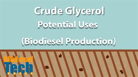 Potential Uses of Crude Glycerol from Biodiesel Production - YouTube