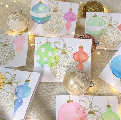 DIY Watercolor Christmas Cards - Jess Just Made