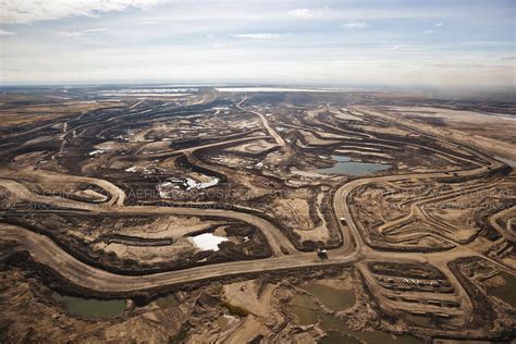 Aerial Photo | Open Pit Mining in Alberta's Oilsands