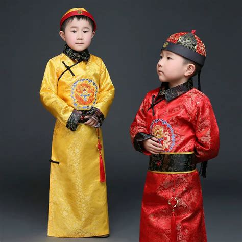 Chinese Ancient Costumes Male Children Costume Robes Qin Dynasty Prince ...