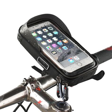 Universal 4 6inch waterproof bike phone holder 360 rotation Cycling ...