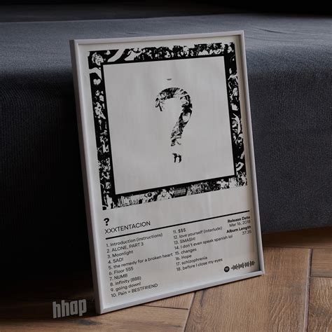 Xxxtentacion - ? - Album Cover Poster- Hip Hop Wall Art