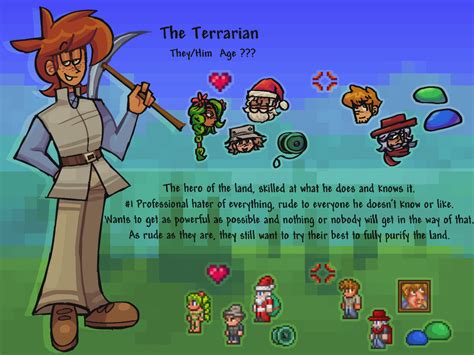 an info sheet for my version of the terrarian :^) : r/Terraria