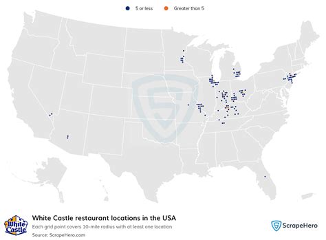 Number of White Castle locations in the USA in 2024 | ScrapeHero