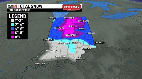 Revisiting record-breaking October 1989 snow in Indiana - Indianapolis ...