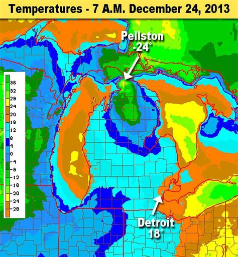 Temperatures plunged to -24 this morning in Michigan; See Michigan's ...