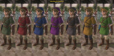 Link Recolor Pack V.1 [The Legend of Zelda: Twilight Princess] [Mods]