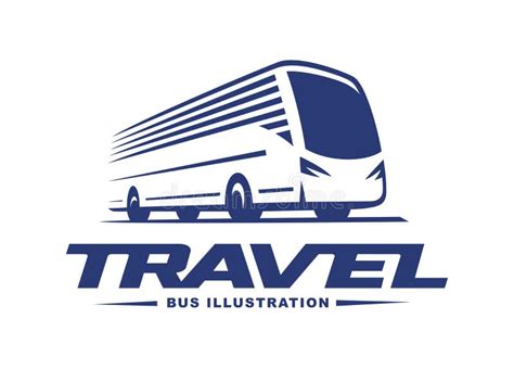 Travel with Bus Logo stock illustration. Illustration of free - 114010556