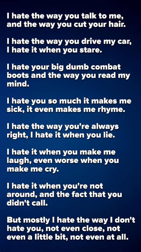 Do You Remember The 10 Things I Hate About You Poem?