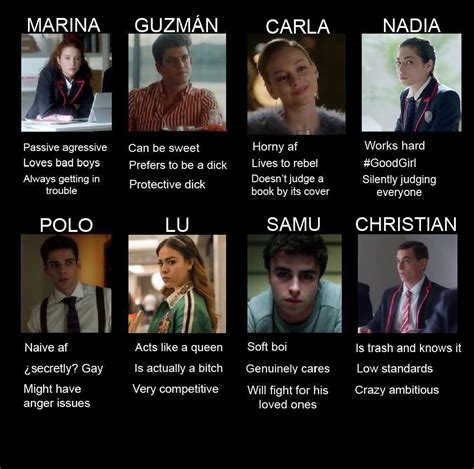 Élite tag yourself | Tv series memes, Tv series quotes, Netflix quotes