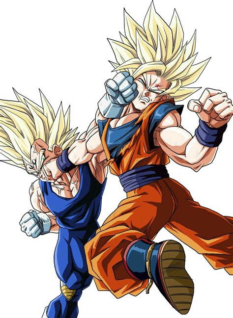 Goku vs. Majin Vegeta - Dragon ball z | Anime dragon ball super, Dragon ...