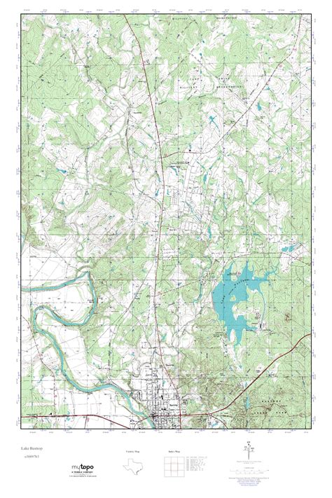 MyTopo Lake Bastrop, Texas USGS Quad Topo Map