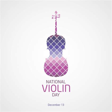 Premium Vector | National violin day