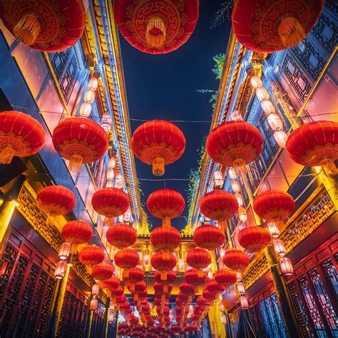 Lantern Festival Wallpaper 4K, Chinese New Year, China, Lanterns