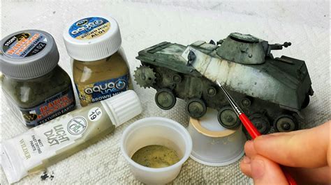 No-Pigments Mud Effects for Model Tanks (Part 1) -- Speckling & Texture ...