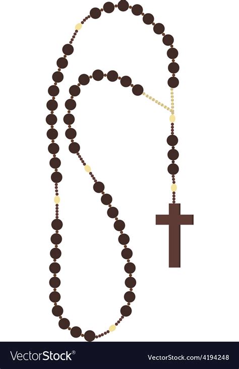 Rosary beads Royalty Free Vector Image - VectorStock