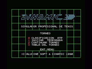 Screenshot of Professional Tennis Simulator (MSX, 1990) - MobyGames