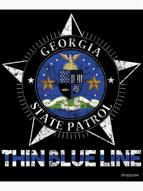 "Georgia State Patrol Shirt Georgia State Police Shirt" Art Print for ...