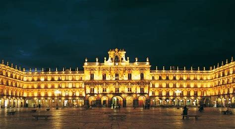 Salamanca Plaza Mayor Square: monuments in Salamanca at Spain is culture.