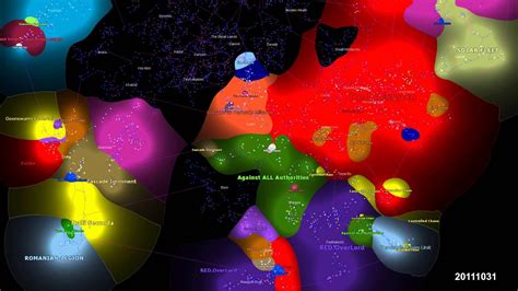 Eve-Online Influence Map 2007 to 2015 [SOUTH half] [nosound] - YouTube