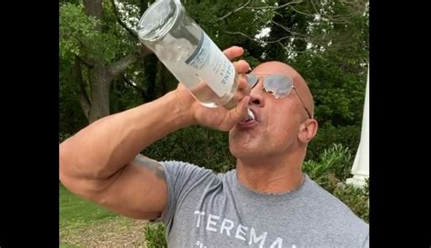 The Rock Does Tequila Shot Challenge, Chugs Half A Bottle Of His ...