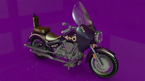 Prince Purple Rain Bike 3D Model OBJ 3DS C4D DXF | CGTrader.com