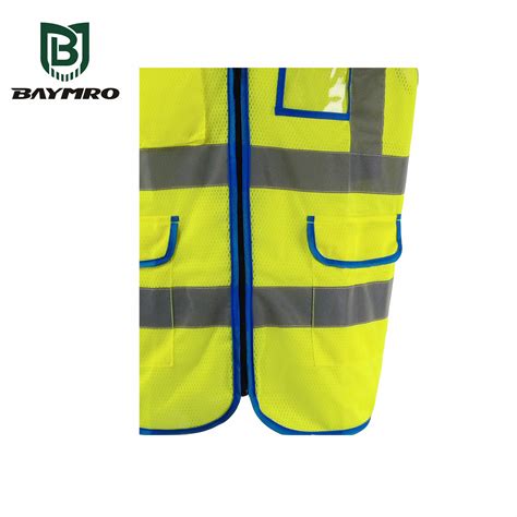 ANSI Multi-pocket Reflective Vest - BAYMRO Safety is the Top 1 PPE ...