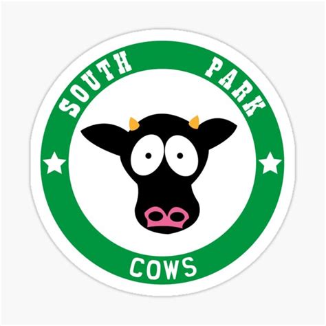 "South Park Cows Classic T-Shirt.png" Sticker for Sale by SandrWarre ...