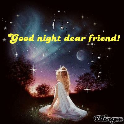 good night dear friend! Picture #90086300 | Blingee.com