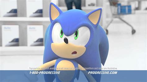 Progressive Ad Featuring Sonic the Hedgehog - YouTube