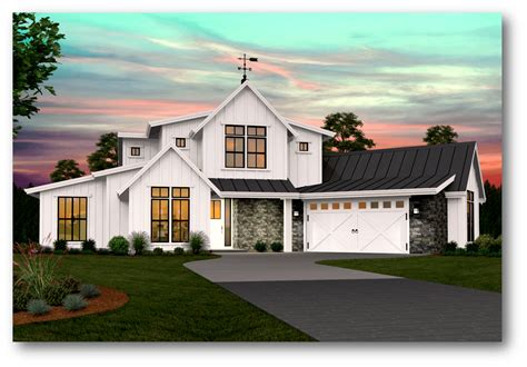 2 Story Modern Farmhouse Floor Plans - floorplans.click