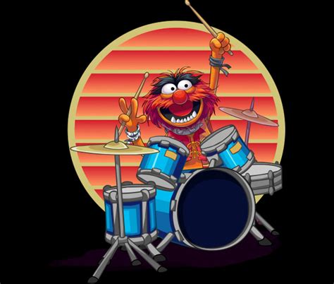 Muppets Emotional Animal Drummer Poster 70s Painting by Darren Jones ...