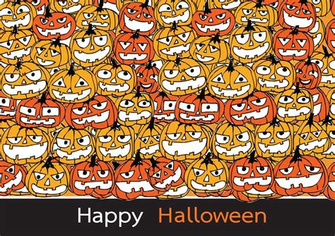 Halloween card with pumpkin 645819 Vector Art at Vecteezy