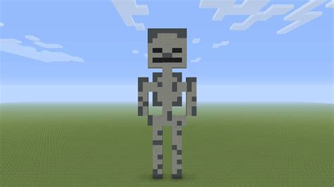 Minecraft Pixel Art - Minecraft Skeleton - YouTube