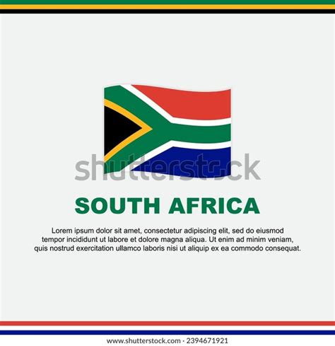 South Africa Flag Background Design Template Stock Vector (Royalty Free ...