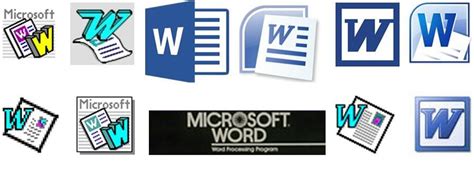 microsoft word logo evolution - Rosalee Lombardo