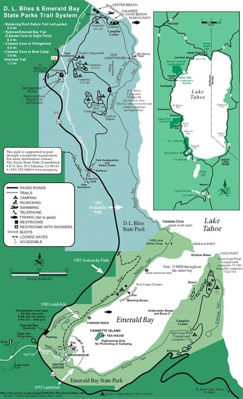 D. L. Bliss & Emerald Bay State Parks Trail System