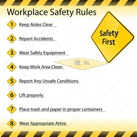 Workplace Safety Rules — Stock Vector © cteconsulting #11576151