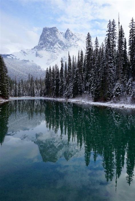 Emerald Lake in last winter. | Winter landscape, Emerald lake, Winter lake