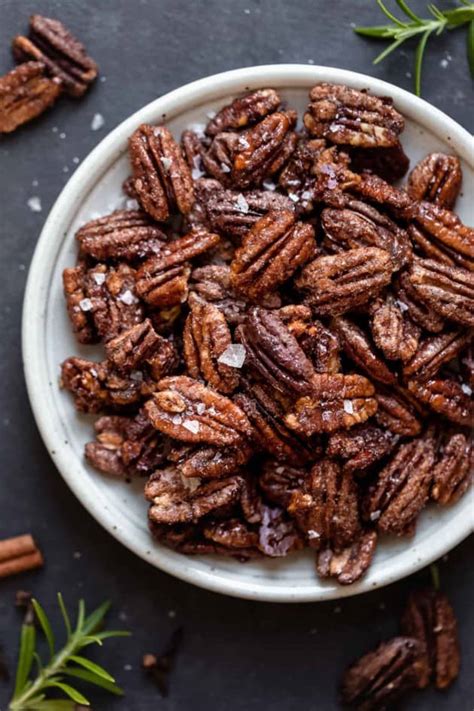 Holiday Spiced Pecans (Easy and No Refined Sugar) - The Real Food ...