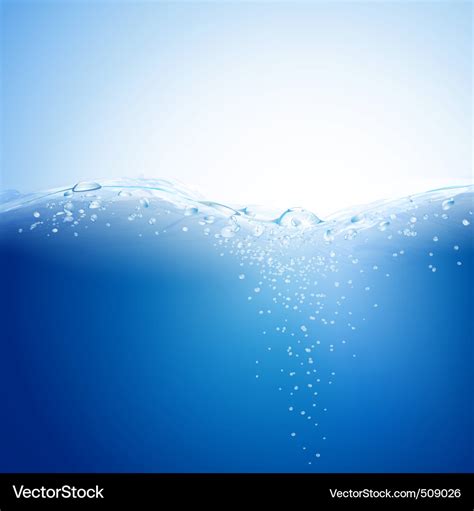 Blue water background Royalty Free Vector Image