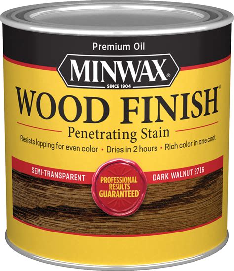 Minwax Dark Walnut Stain - 1/2 Pint