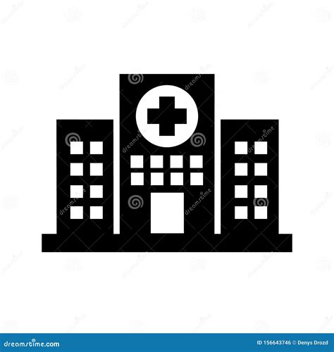 Hospital Building Vector Icon. Ambulance Illustration Symbol or Logo ...