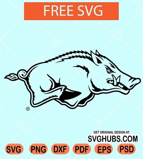 Arkansas Razorbacks SVG free, Arkansas razorbacks logo svg free ...