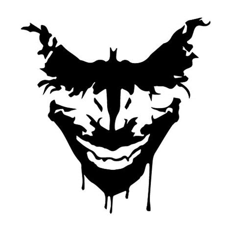 leononlinebox Joker Smile Hidden Batman - Vinyl Decal [12cm Black ...