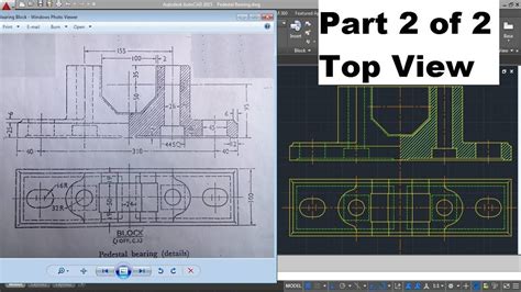 AutoCAD 2D Engineering Drawing Tutorials for Beginners | Creating ...