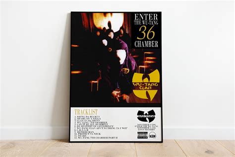 Wu-Tang Clan Enter the Wu-Tang Album Cover Poster | Etsy