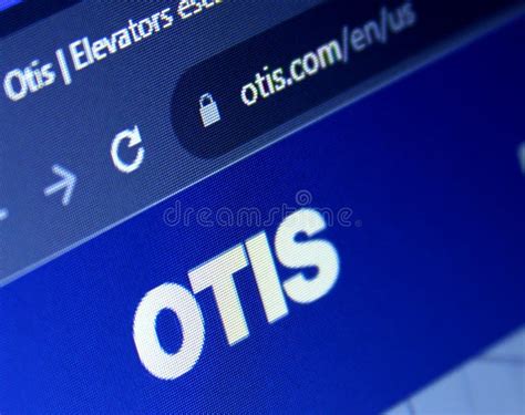 Otis elevator company editorial stock image. Image of homepage - 300157544