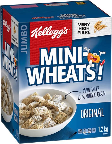 Kellogg's Mini-Wheats Cereal Jumbo Size 1.2kg/2.6lbs., {Imported from ...